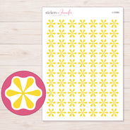 I-11050 planner sticker sheet with enlarged sticker detail