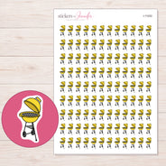 I-11052 planner sticker sheet with enlarged sticker detail