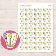 I-11056 planner sticker sheet with enlarged sticker detail