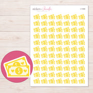 I-11065 planner sticker sheet with enlarged sticker detail
