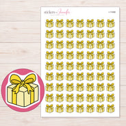 I-11068 planner sticker sheet with enlarged sticker detail
