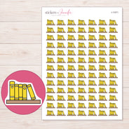 I-11071 planner sticker sheet with enlarged sticker detail