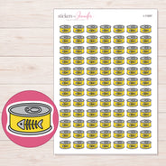 I-11087 planner sticker sheet with enlarged sticker detail