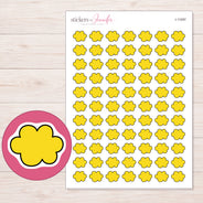 I-11097 planner sticker sheet with enlarged sticker detail