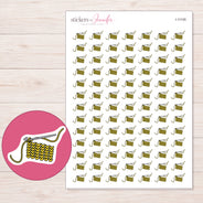 I-11105 planner sticker sheet with enlarged sticker detail