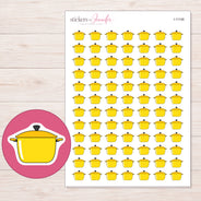 I-11106 planner sticker sheet with enlarged sticker detail