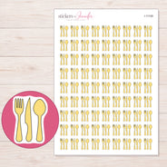 I-11109 planner sticker sheet with enlarged sticker detail