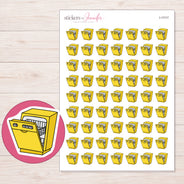 I-11117 planner sticker sheet with enlarged sticker detail