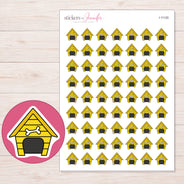 I-11120 planner sticker sheet with enlarged sticker detail