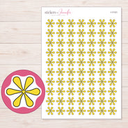 I-11121 planner sticker sheet with enlarged sticker detail