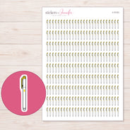 I-11131 planner sticker sheet with enlarged sticker detail