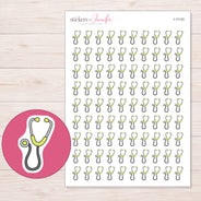 I-11133 planner sticker sheet with enlarged sticker detail