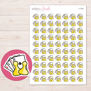 I-11156 planner sticker sheet with enlarged sticker detail