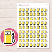 I-11158 planner sticker sheet with enlarged sticker detail