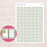 I-11165 planner sticker sheet with enlarged sticker detail