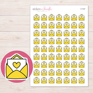 I-11167 planner sticker sheet with enlarged sticker detail