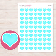 I-11168 planner sticker sheet with enlarged sticker detail