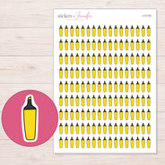 I-11170 planner sticker sheet with enlarged sticker detail