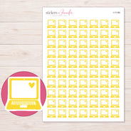 I-11186 planner sticker sheet with enlarged sticker detail