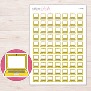 I-11187 planner sticker sheet with enlarged sticker detail