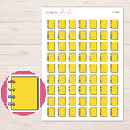 I-11199 planner sticker sheet with enlarged sticker detail