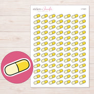 I-11221 planner sticker sheet with enlarged sticker detail