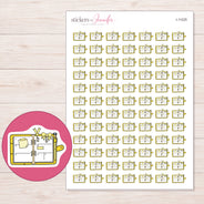 I-11225 planner sticker sheet with enlarged sticker detail