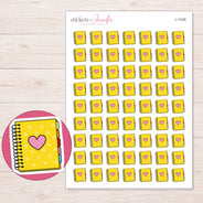 I-11226 planner sticker sheet with enlarged sticker detail