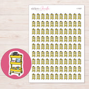 I-11227 planner sticker sheet with enlarged sticker detail