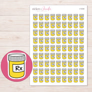 I-11234 planner sticker sheet with enlarged sticker detail