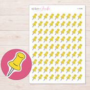 I-11236 planner sticker sheet with enlarged sticker detail
