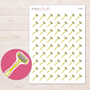 I-11240 planner sticker sheet with enlarged sticker detail