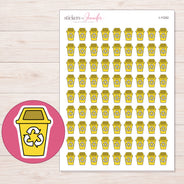 I-11242 planner sticker sheet with enlarged sticker detail