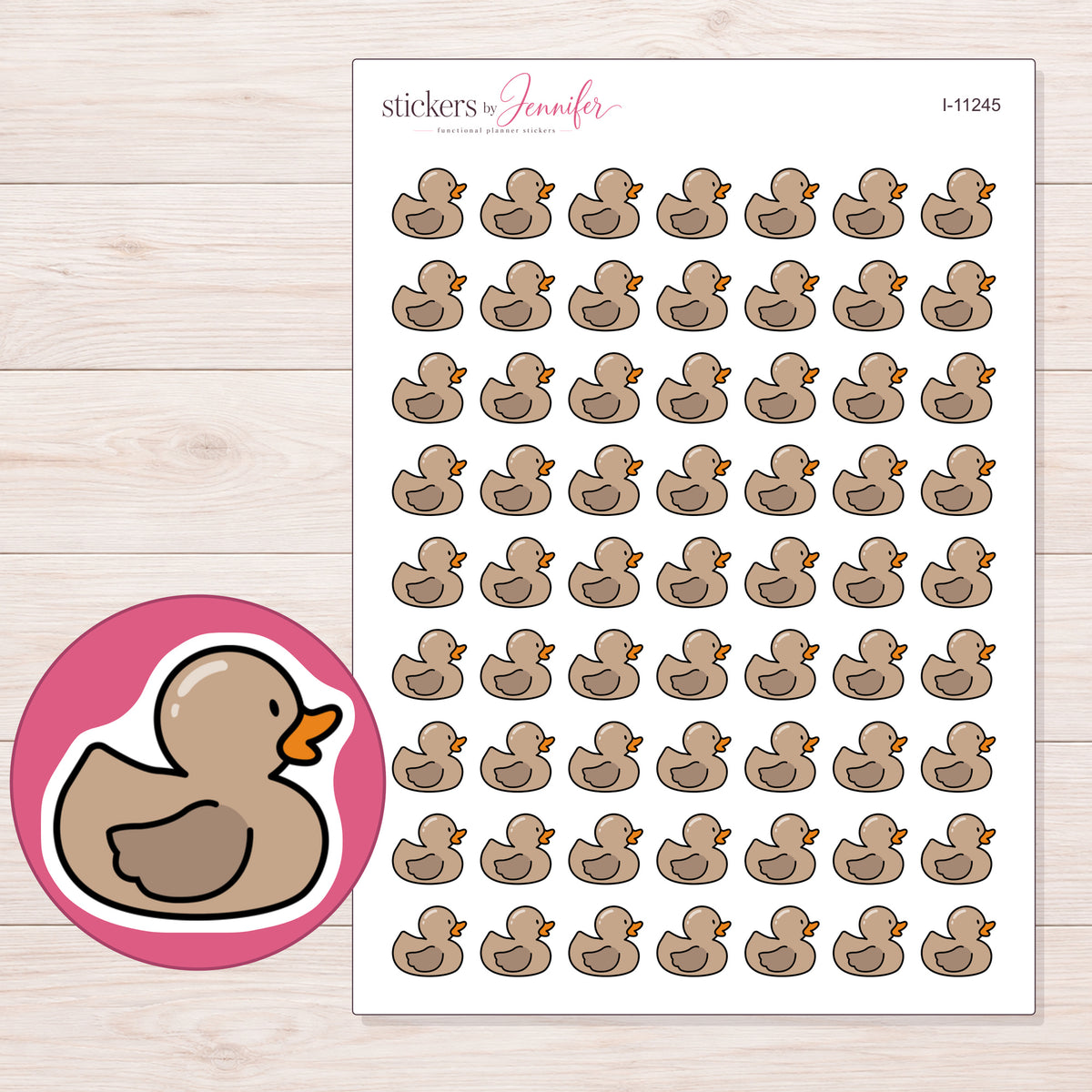I-11245 planner sticker sheet with enlarged sticker detail