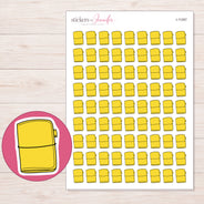I-11267 planner sticker sheet with enlarged sticker detail