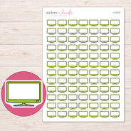 I-11272 planner sticker sheet with enlarged sticker detail