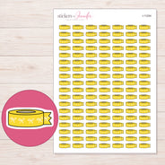 I-11294 planner sticker sheet with enlarged sticker detail