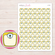 I-11301 planner sticker sheet with enlarged sticker detail