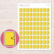 I-11310 planner sticker sheet with enlarged sticker detail