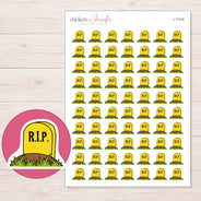 I-11316 planner sticker sheet with enlarged sticker detail