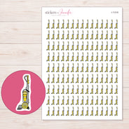 I-11318 planner sticker sheet with enlarged sticker detail