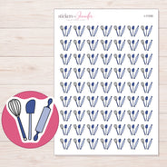 I-11330 planner sticker sheet with enlarged sticker detail