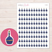 I-11341 planner sticker sheet with enlarged sticker detail