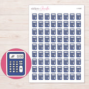I-11357 planner sticker sheet with enlarged sticker detail