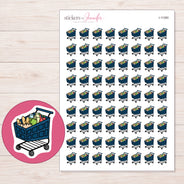 I-11360 planner sticker sheet with enlarged sticker detail