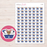 I-11363 planner sticker sheet with enlarged sticker detail