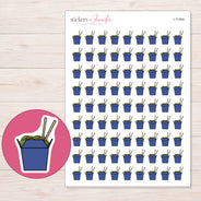 I-11364 planner sticker sheet with enlarged sticker detail