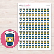 I-11373 planner sticker sheet with enlarged sticker detail