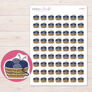 I-11377 planner sticker sheet with enlarged sticker detail