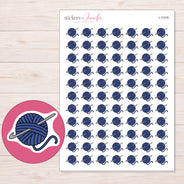 I-11378 planner sticker sheet with enlarged sticker detail
